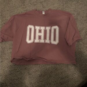 Ohio Vintage T-Shirt in Dusty Pink
